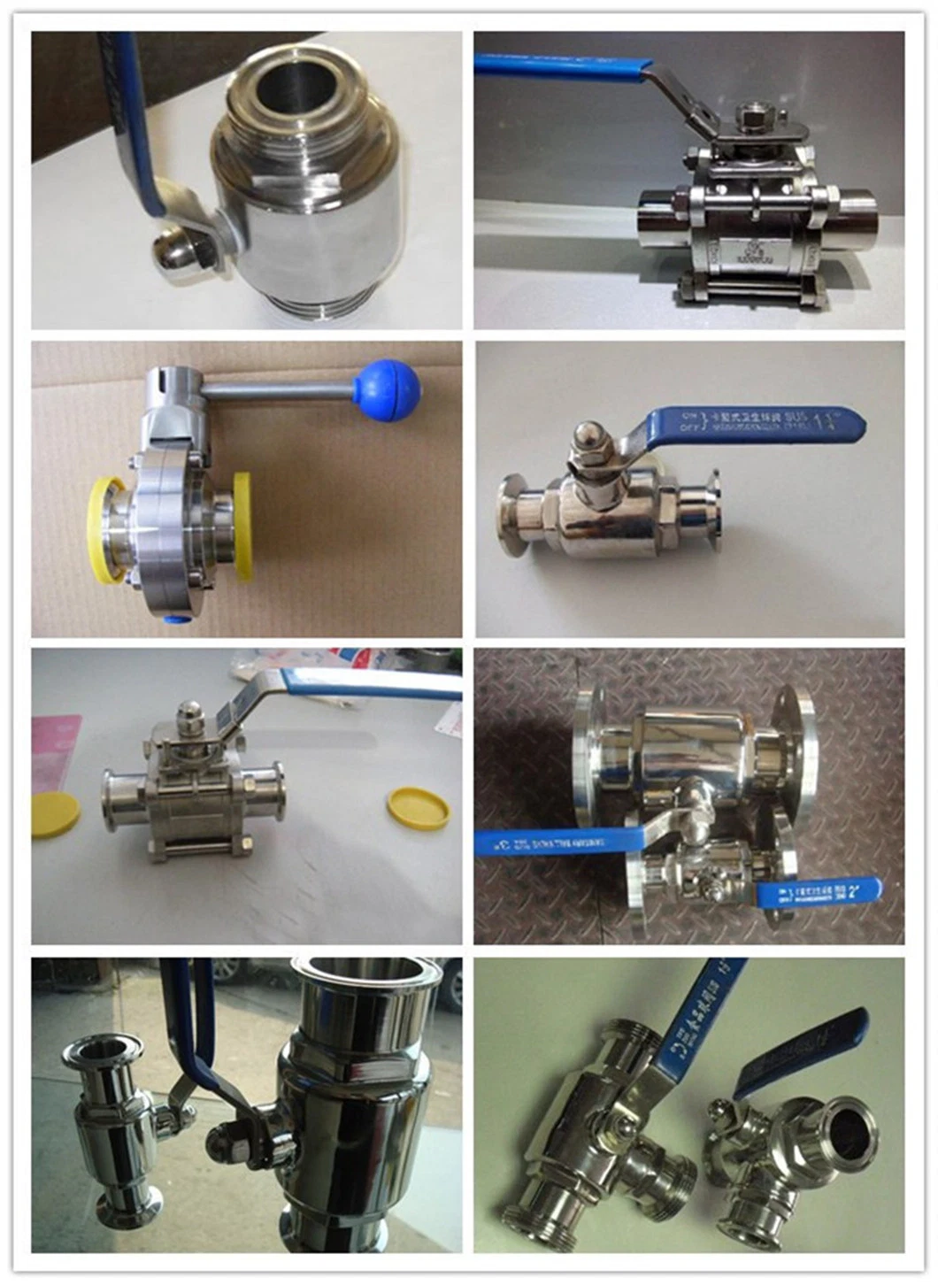 Hand Lever Operated 2-PC SUS316 1" Sanitary Butterfly Valve/Pneumatic Manual Safety Valve/ Floating Ball Valve/Diaphragm Valve/Check Valve/Angle Seat Valve