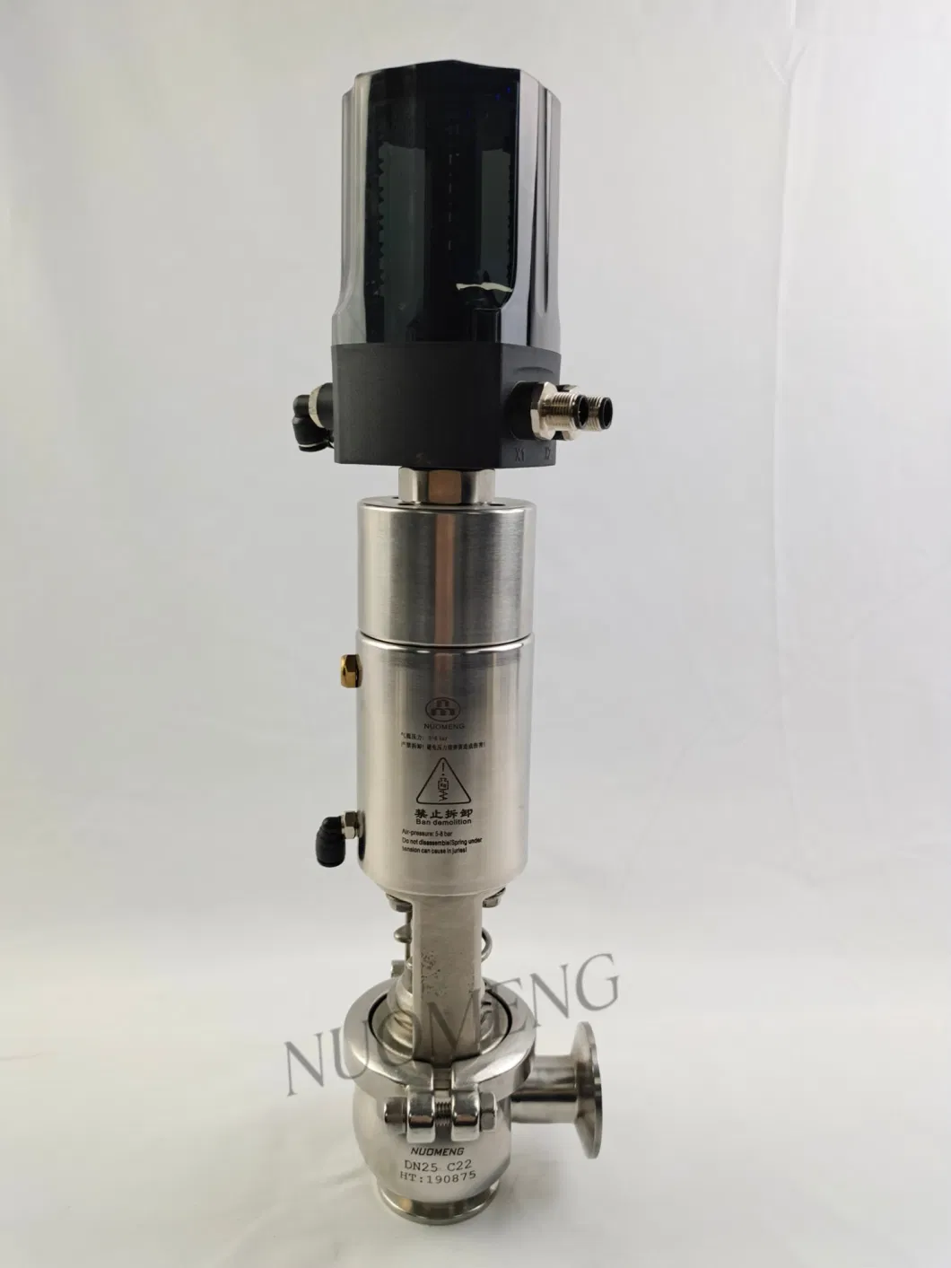 Sanitary Stainless Steel Intelligent Pneumatic Welded Reversing Valve Rj1-7105